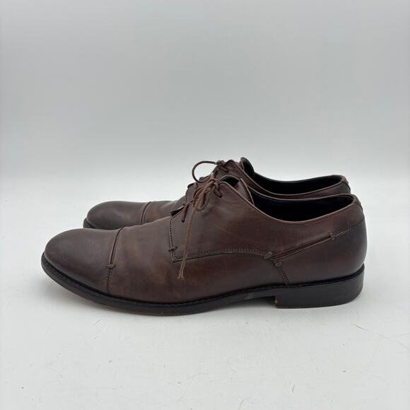 John Varvatos Cap Toe Oxford Dress Shoes Brown Men\'s 10 main image 4